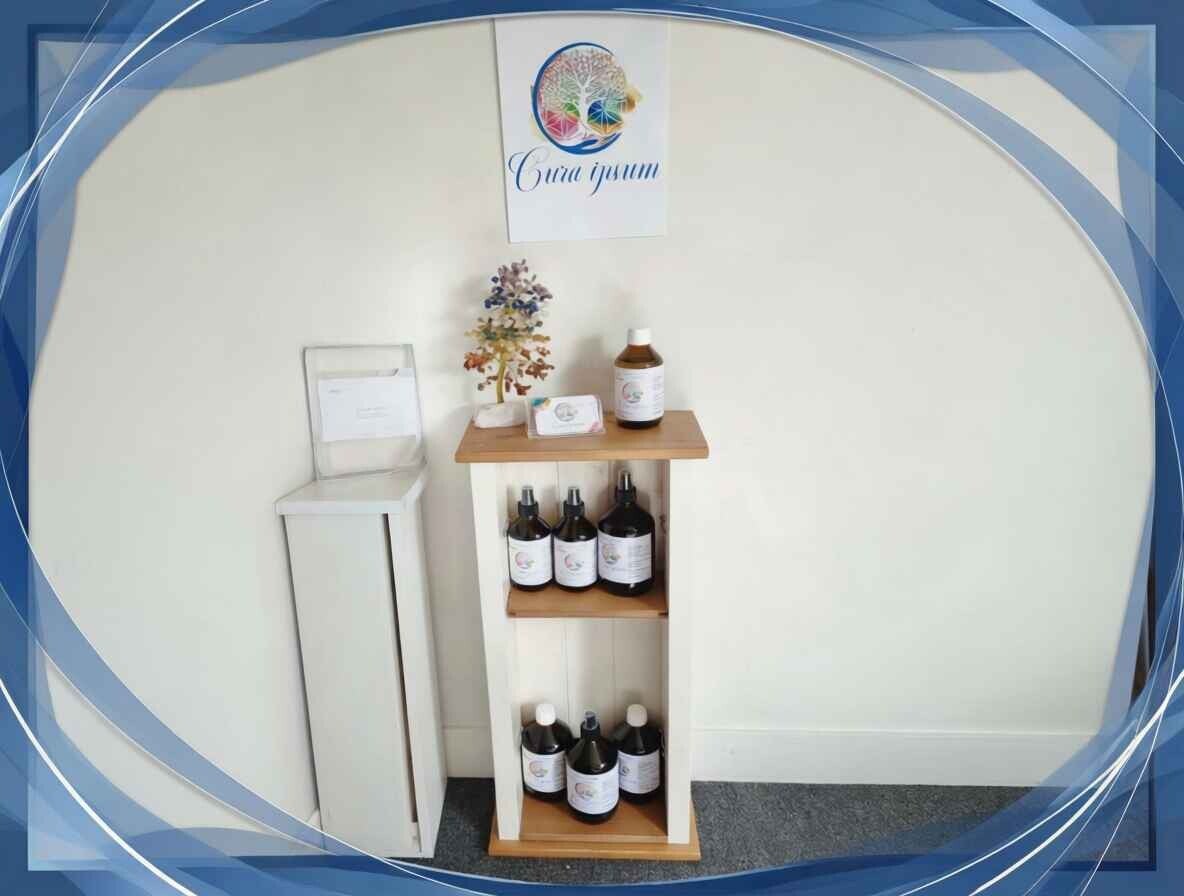 lot argent colloidal en spray 15ppm en rayon dans un cabinet thérapeute