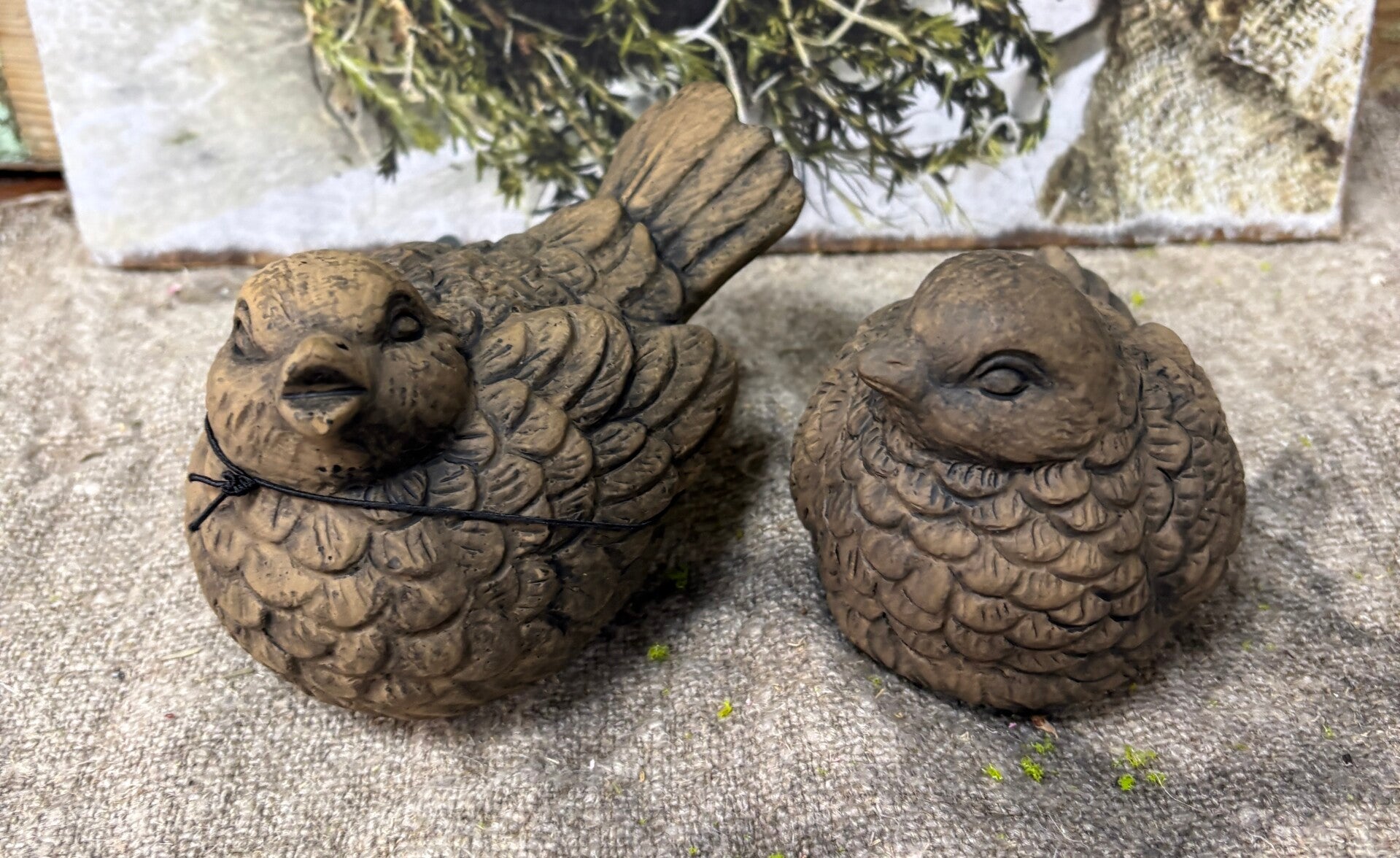 Set of 2 Birds Majestic Brown