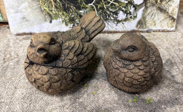 Set of 2 Birds Majestic Brown
