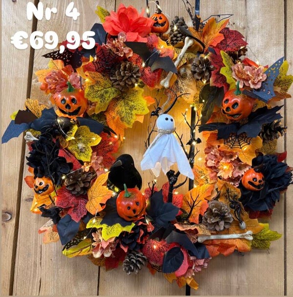 DIY pakket Haloweenkrans met spook