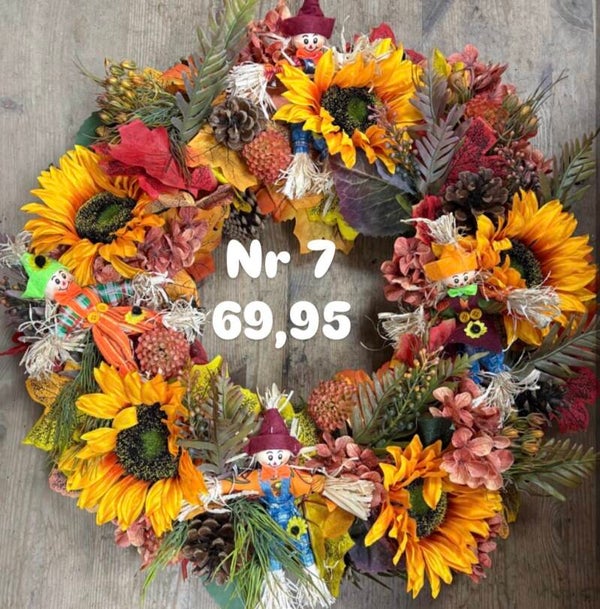 DIY pakket herfstkrans met zonnebloemen