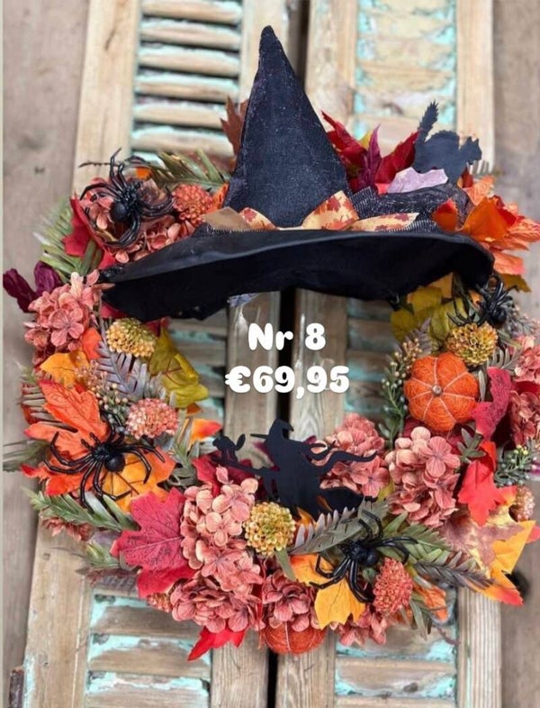 DIY pakket Haloweenkrans met hoed