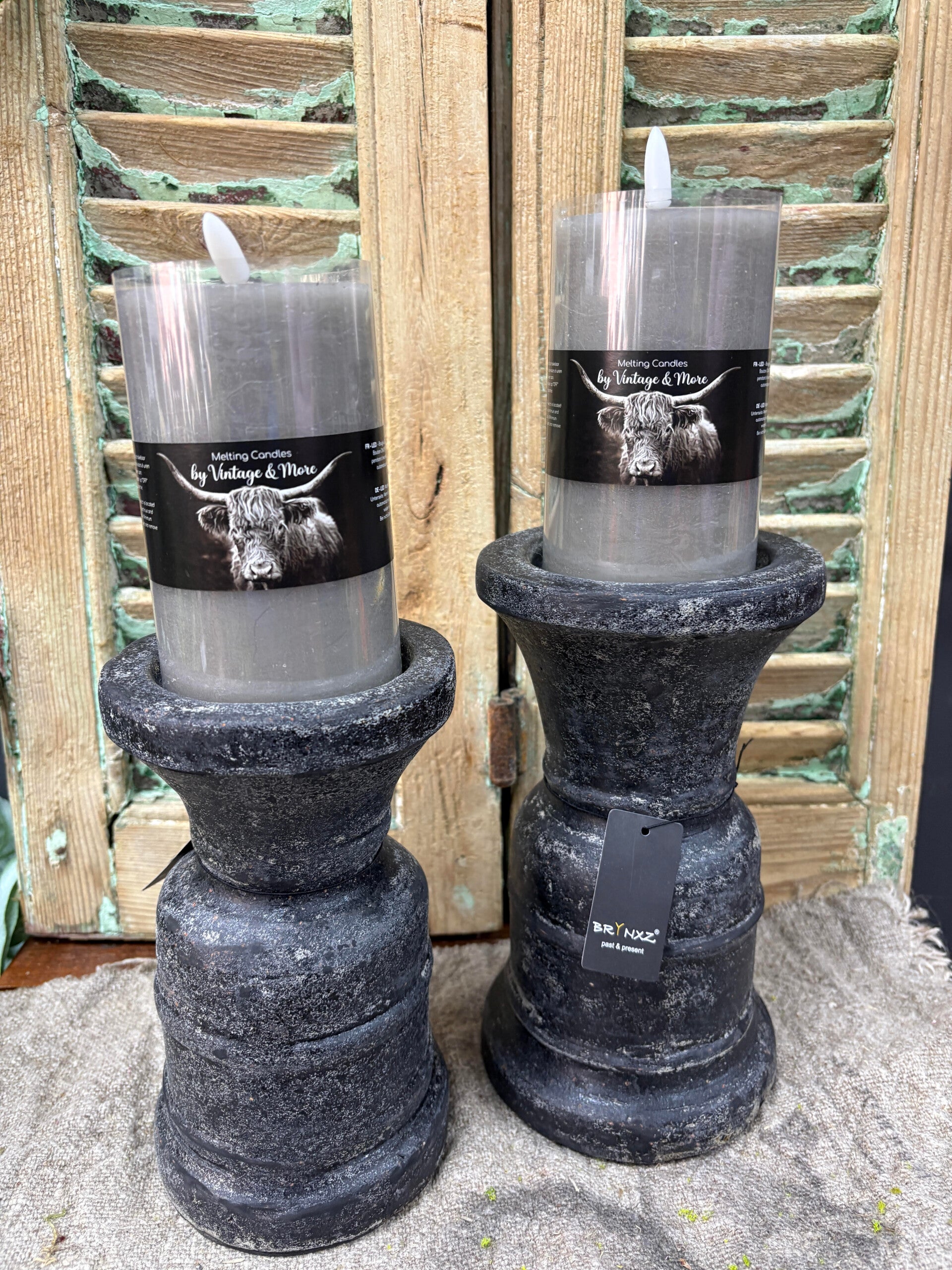 Candleholder Classic Basalt:  maat L