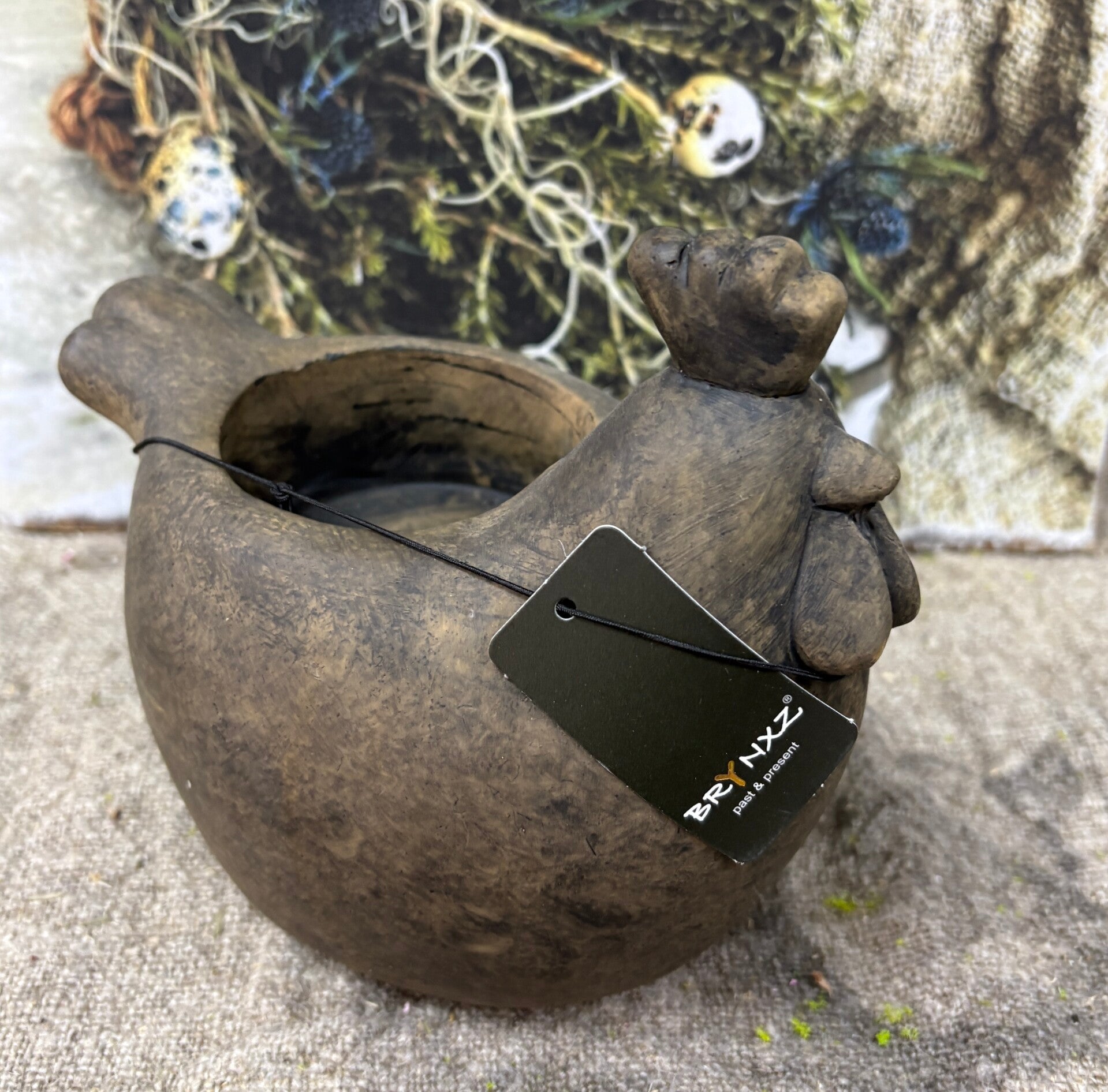 Tealight cup Chicken Majestic Brown