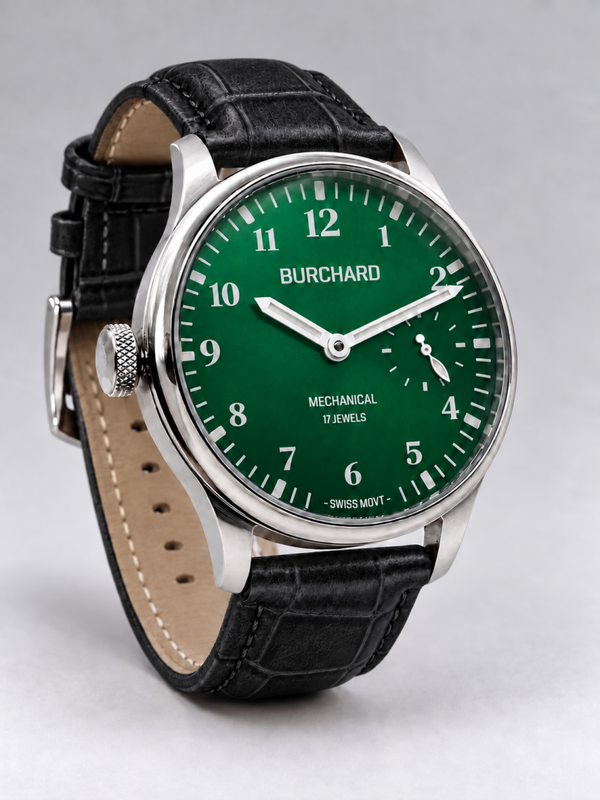 Burchard Meridian Destro 40,6mm - groene wijzerplaat