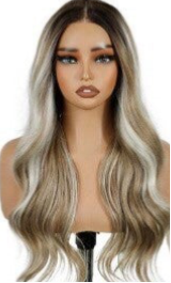 Blonde Synthetic Body Wave Wigs
