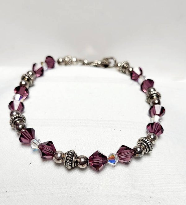 Purple amethyst Crystal Bracelet