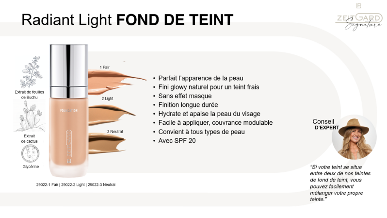 fond de teint lr