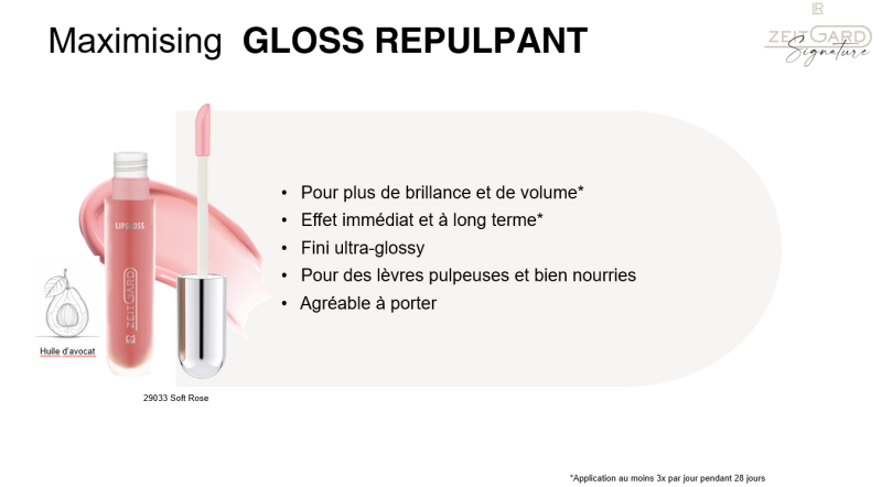 gloss lèvres lr