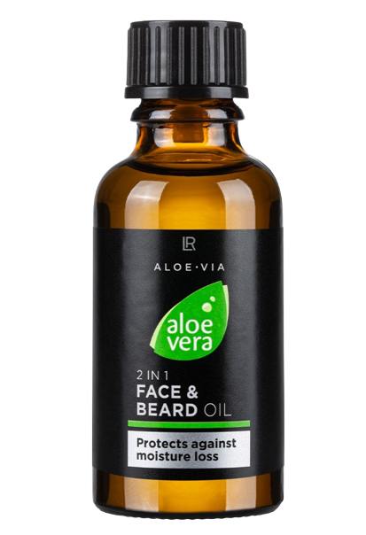 huile 2en1 pour le visage et la barbe lr health beauty