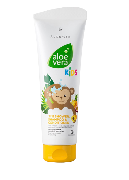 Aloe Vera Kids 3 en 1 gel douche, shampoing, après-shampoing lr health beauty