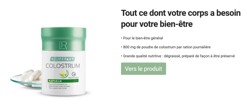 colostrum gélules lr health beauty