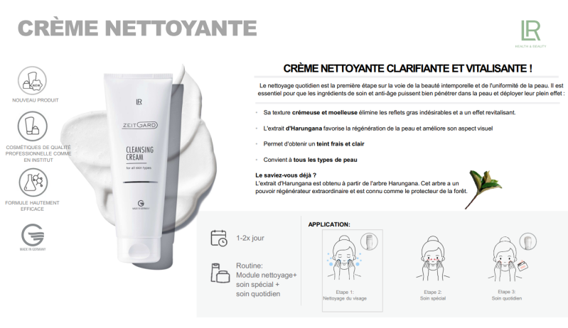 crème nettoyante zeitgard lr