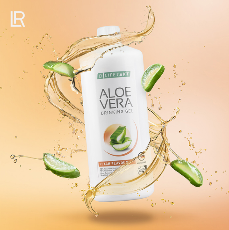 gel aloe vera peche a boire lr