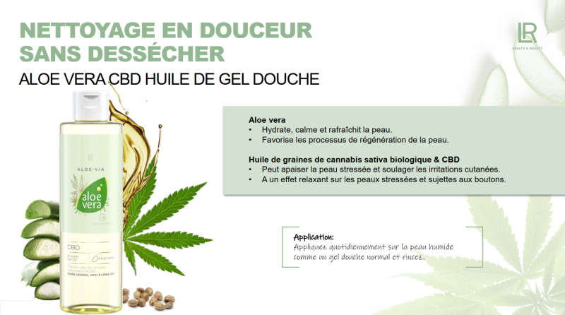  gel douche aloe vera cbd lr health beauty