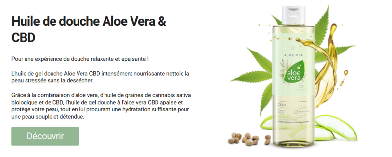  gel douche aloe vera cbd lr health beauty