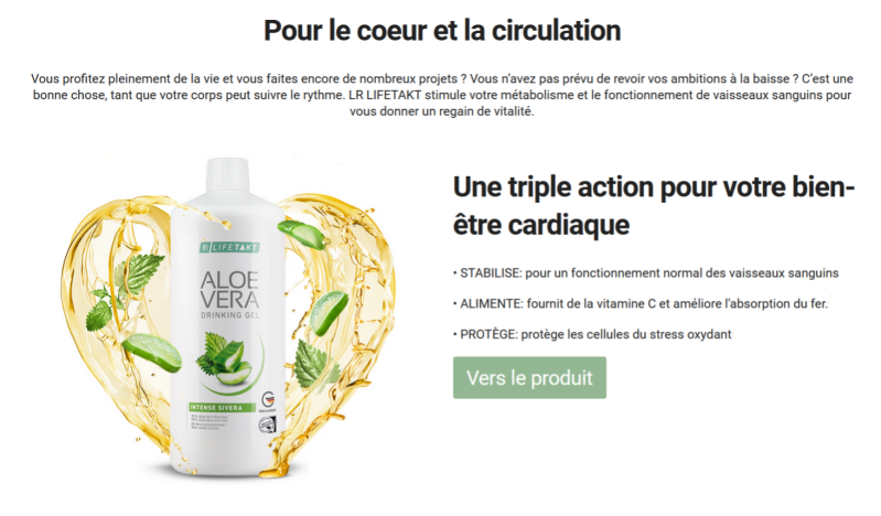 gel a boire sivera lr health beauty