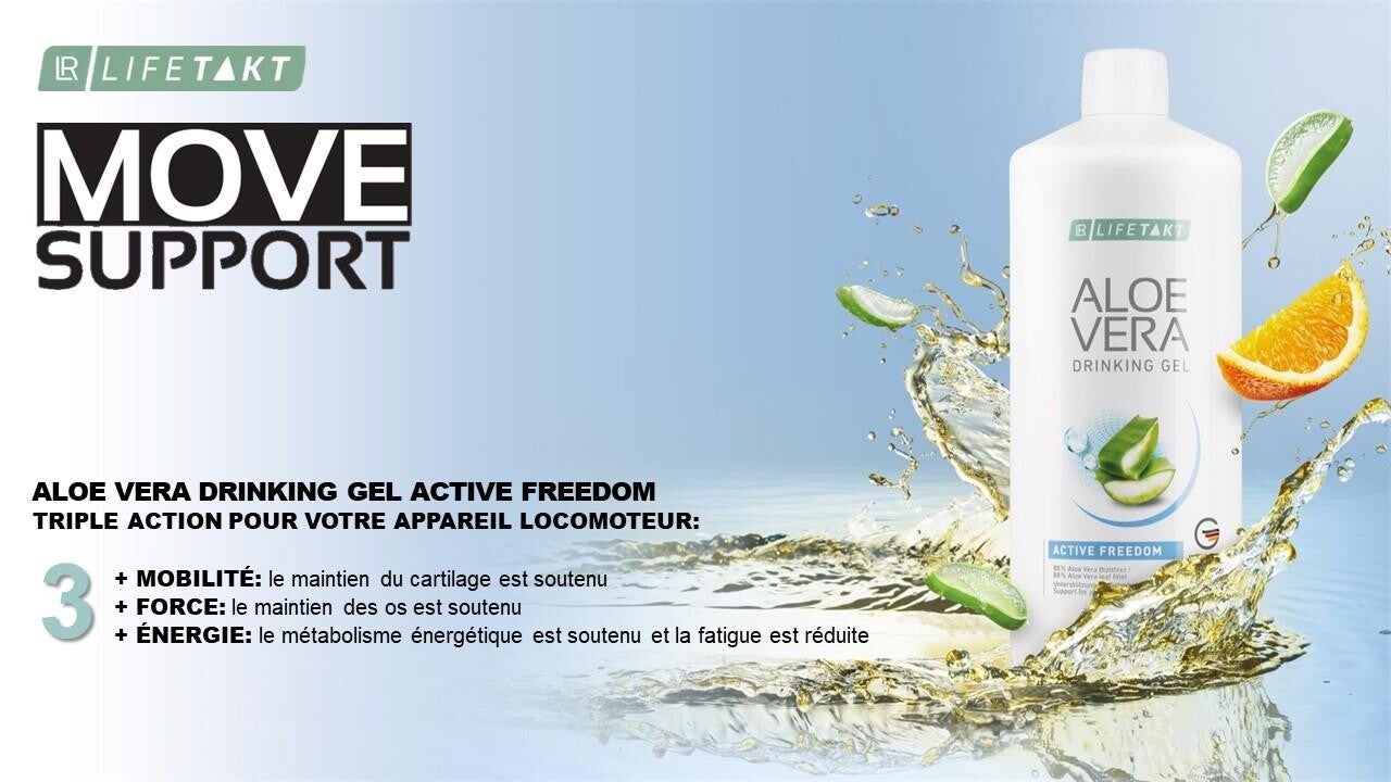 Gel à Boire Aloe Vera LR Lifetakt - Active Freedom - Neuf - Date De Péremption 09/2024