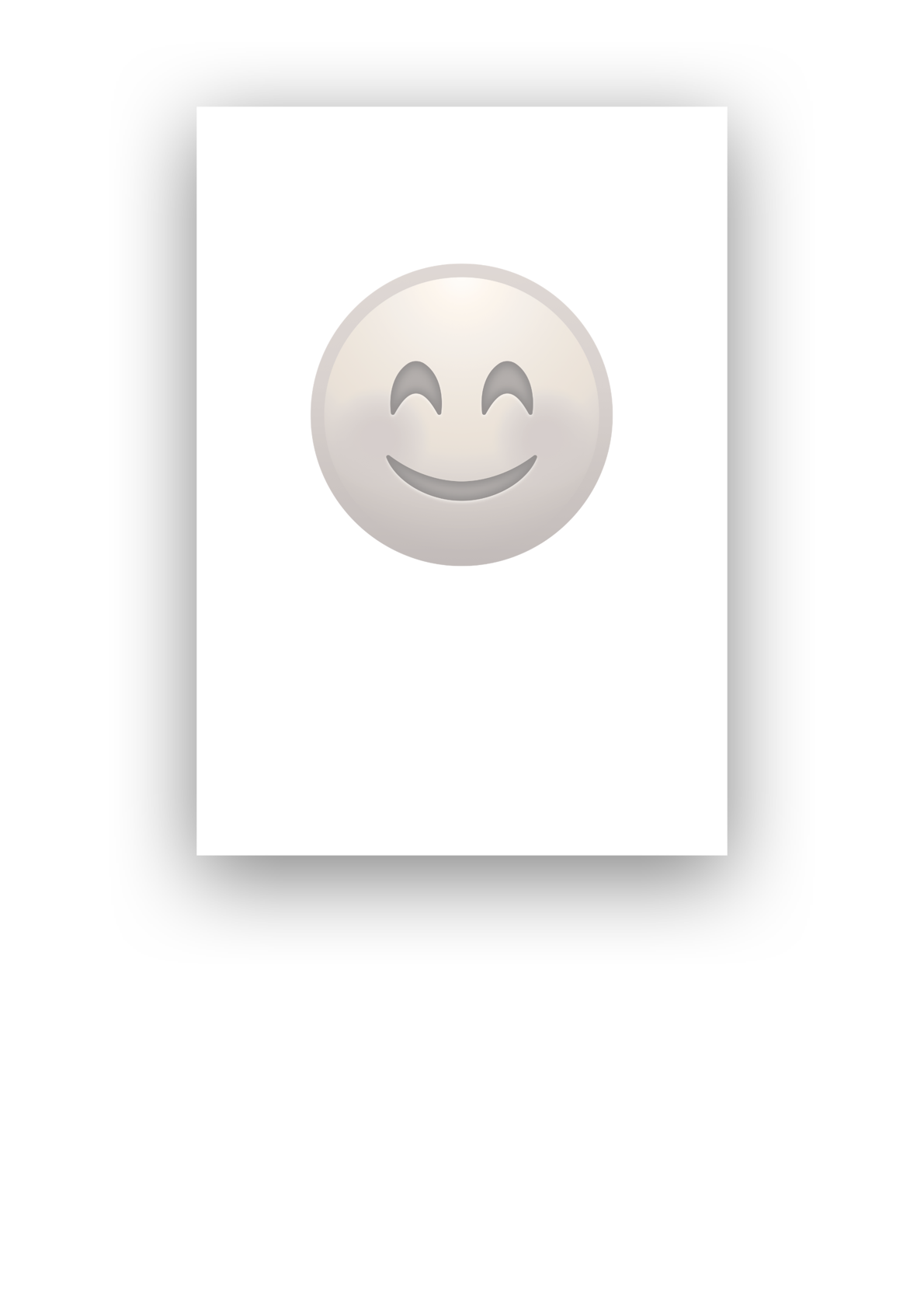 Kaart happy face emoji