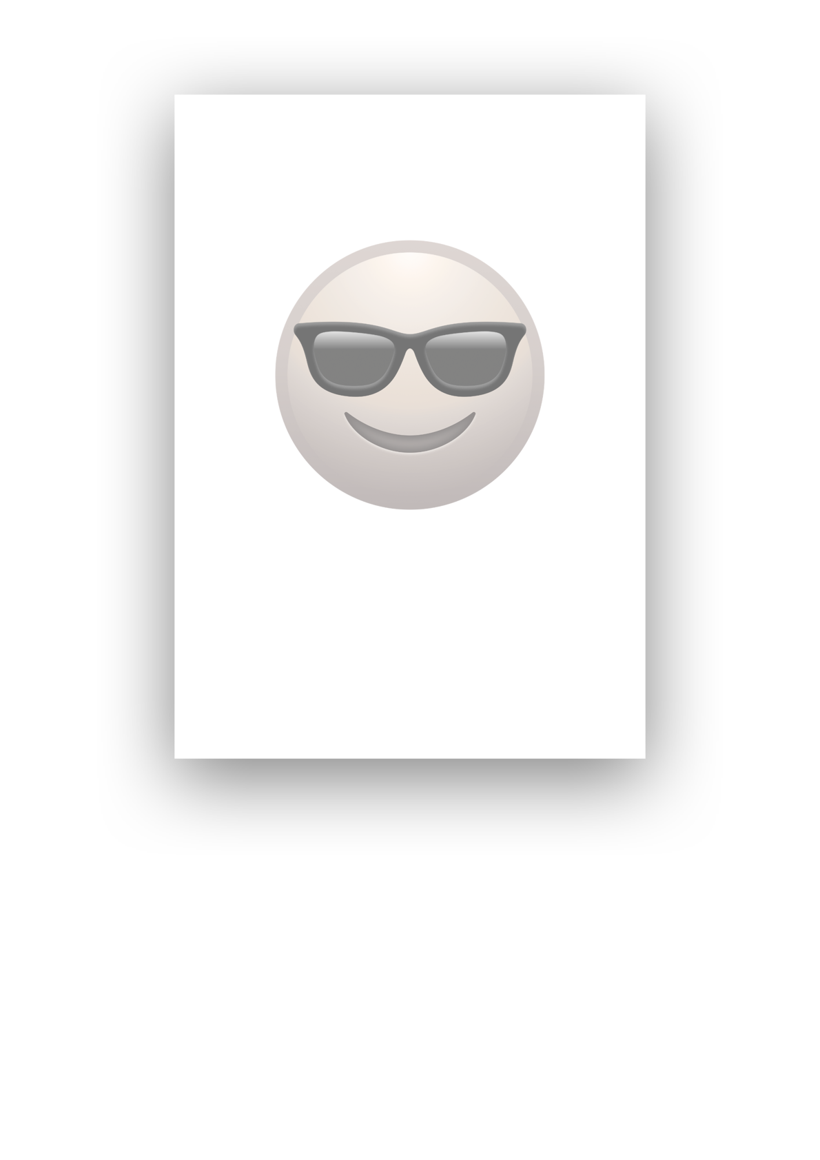 Kaart sunglasses emoji