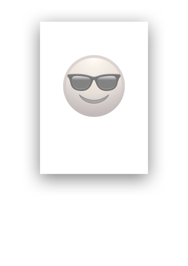 Kaart sunglasses emoji