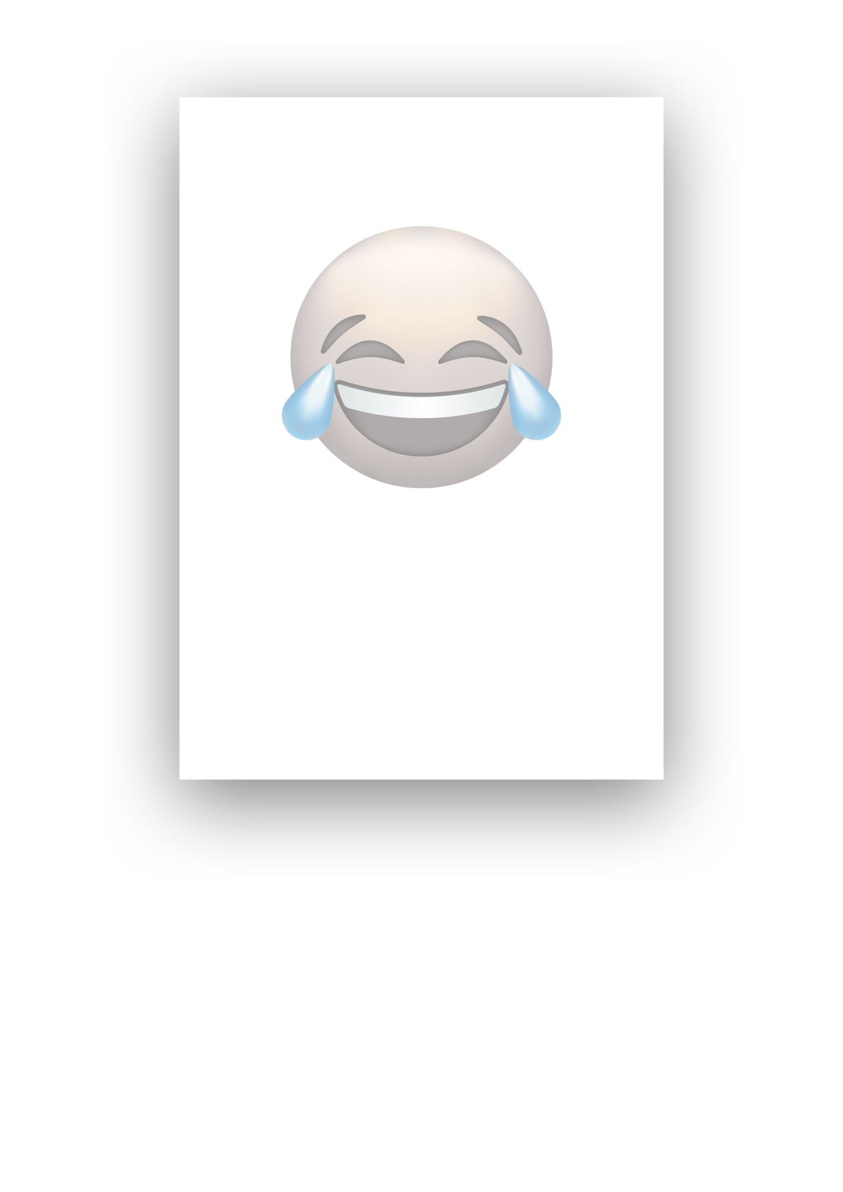 Kaart lachen emoji