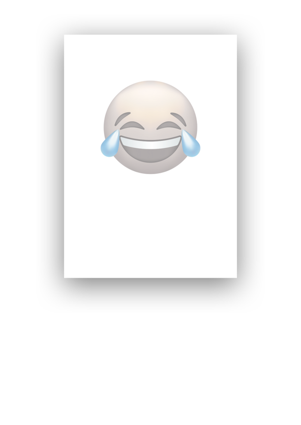 Kaart lachen emoji