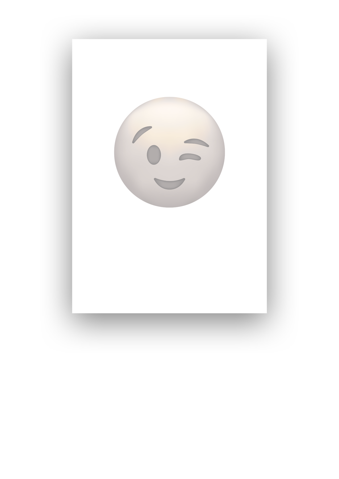 Kaart knipoog emoji