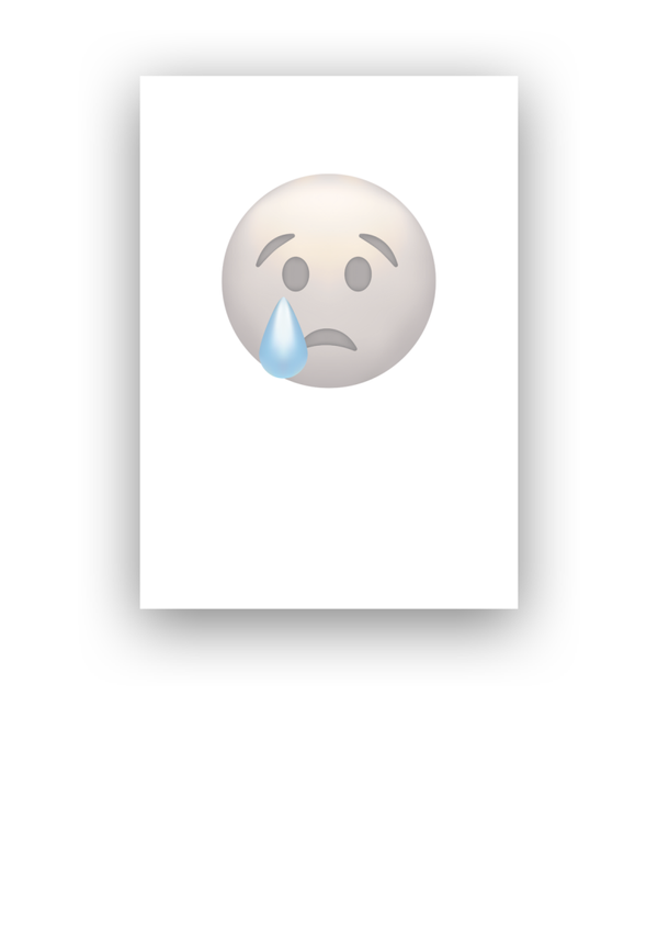 Kaart medeleven emoji