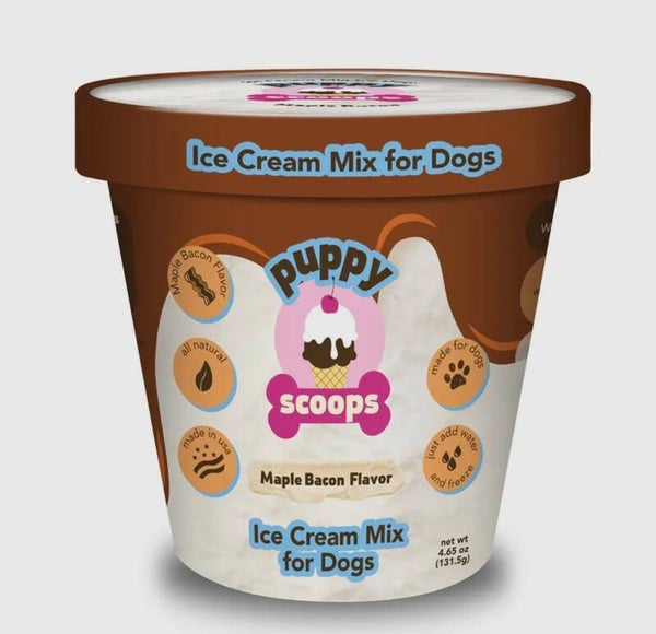 Puppy Scoops Doggie Ice Cream Maple Bacon
