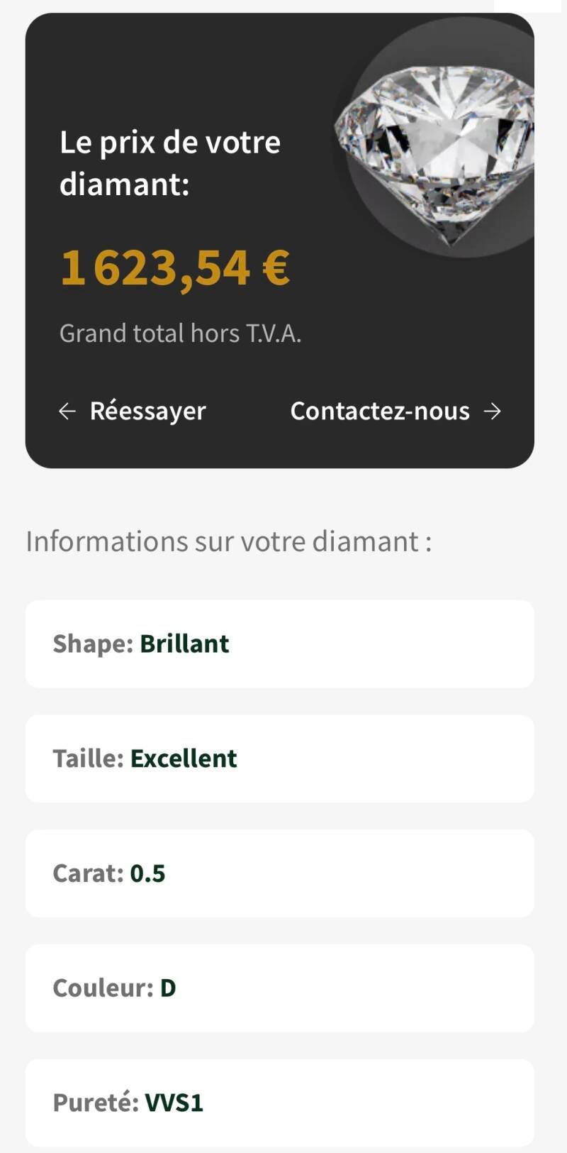 Diamant naturel 0,5 carat