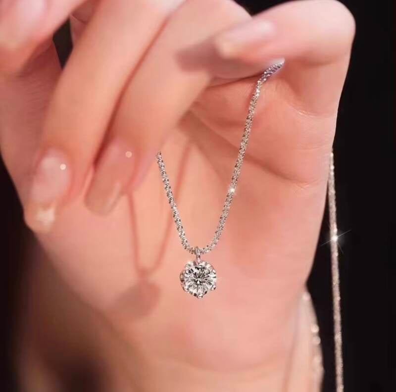 Pendentif diamant veritable