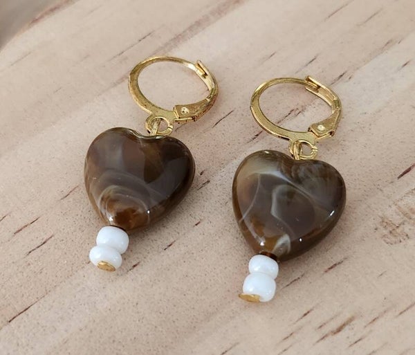 Boucles d'oreilles cœur