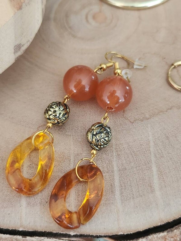 Boucles d'oreilles perles