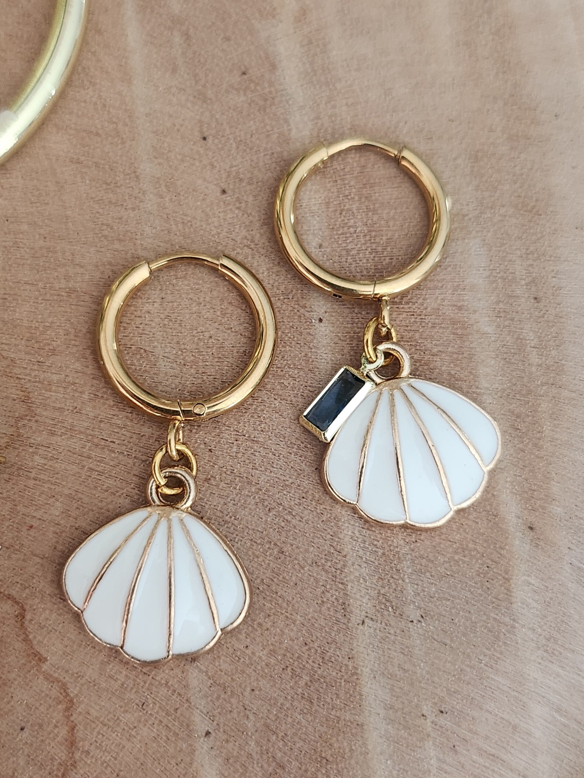 Boucles d'oreilles coquillages
