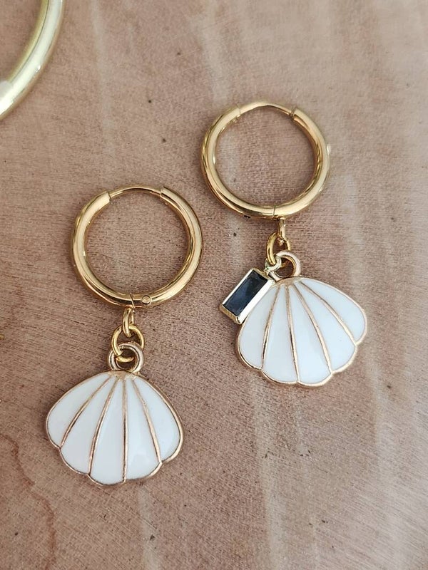 Boucles d'oreilles coquillages