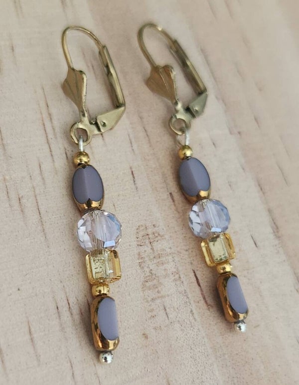 Boucles d'oreilles les violettes