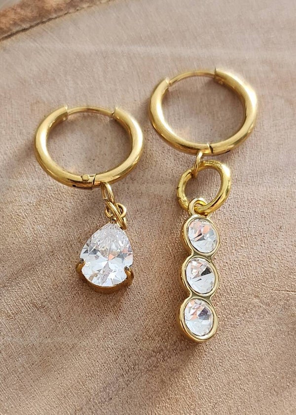 Boucle d'oreille "diamants"
