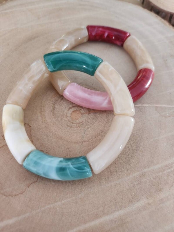 Duo de bracelets en perles