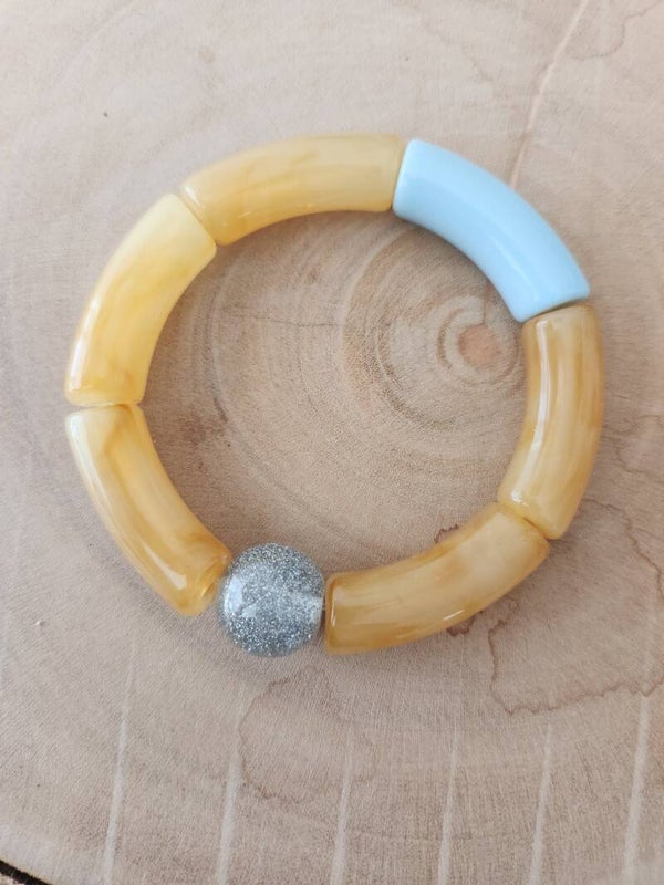 Bracelet perles tubes