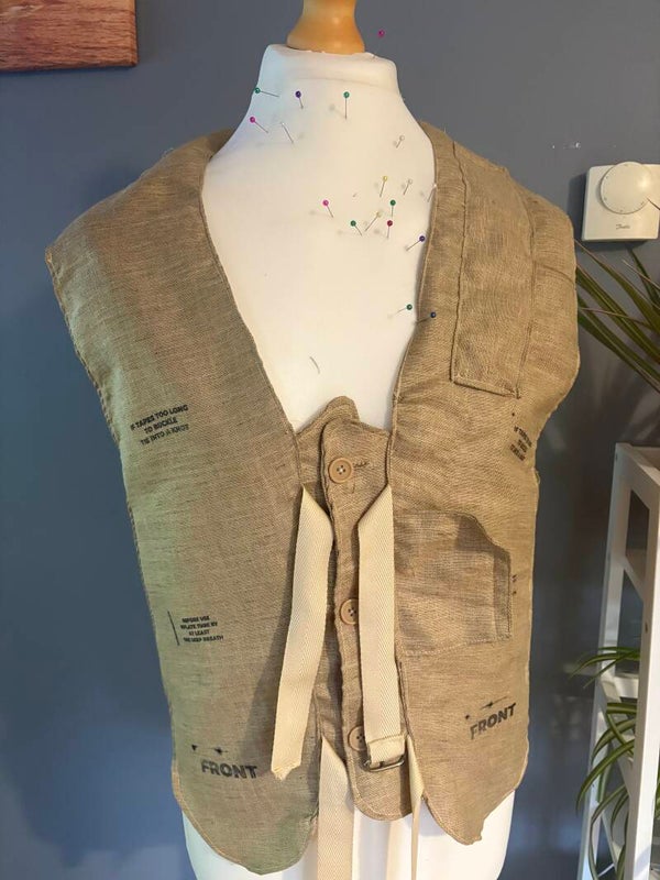 Replica WW2 budget 1932 pattern Mae West life preserver