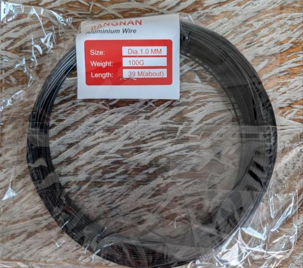 Aluminium bonsai draad 1.0mm 39 mtr 500gr