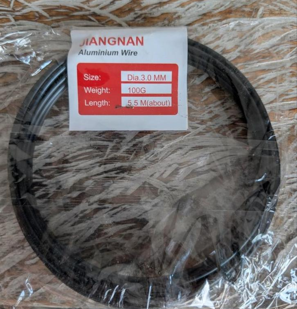 Aluminium bonsai draad 3.0mm 5.5 mtr