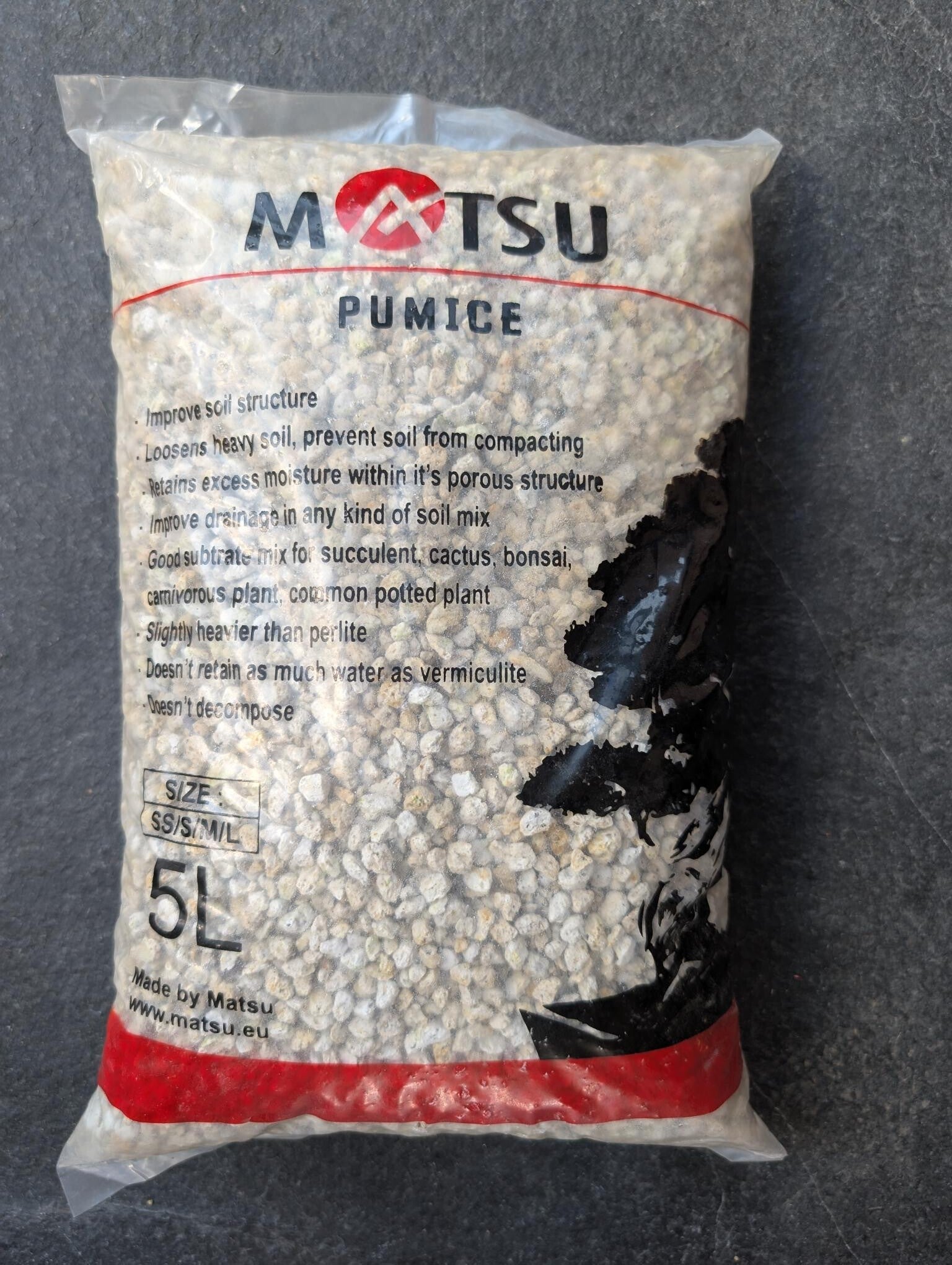 Puimsteen substraat 3-5mm 5 liter