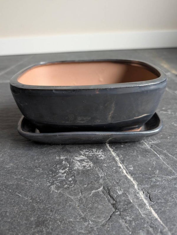 Bonsai Pot 21x16x8cm met schaal