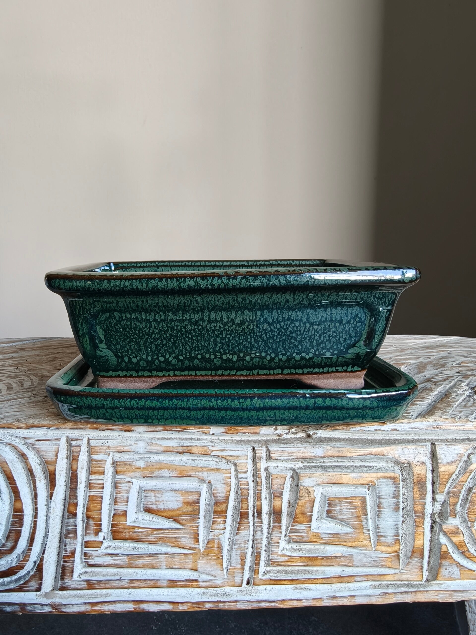 Bonsai pot 16 x 12.5 x 6 met schotel