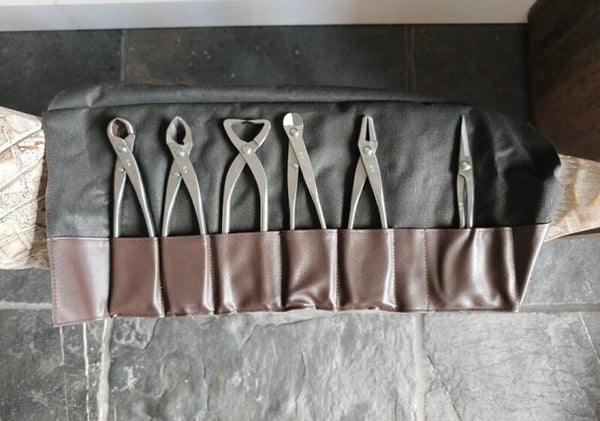 6 delig rvs bonsai gereedschap set