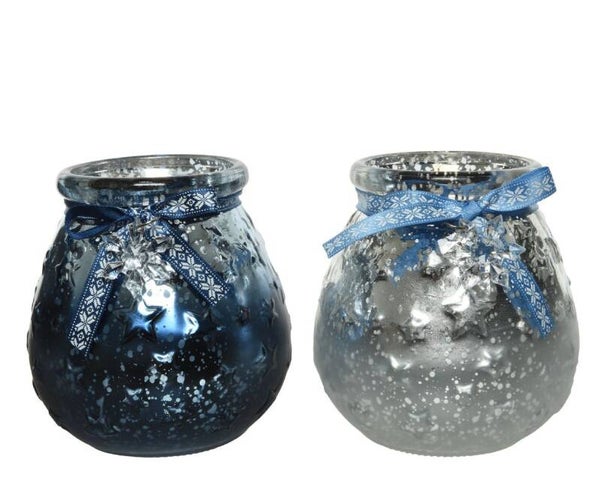 gl tlighth ant w snowflake 2col assorted dia10x10.5cm