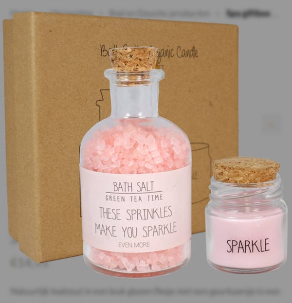SPA GIFTBOX - THESE SPRINKLES MAKE YOU SPARKLE - GREEN TEA TIME
