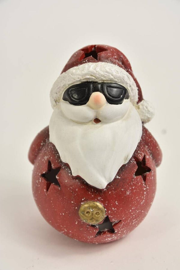 KERSTMAN MET LED 15.5 CM